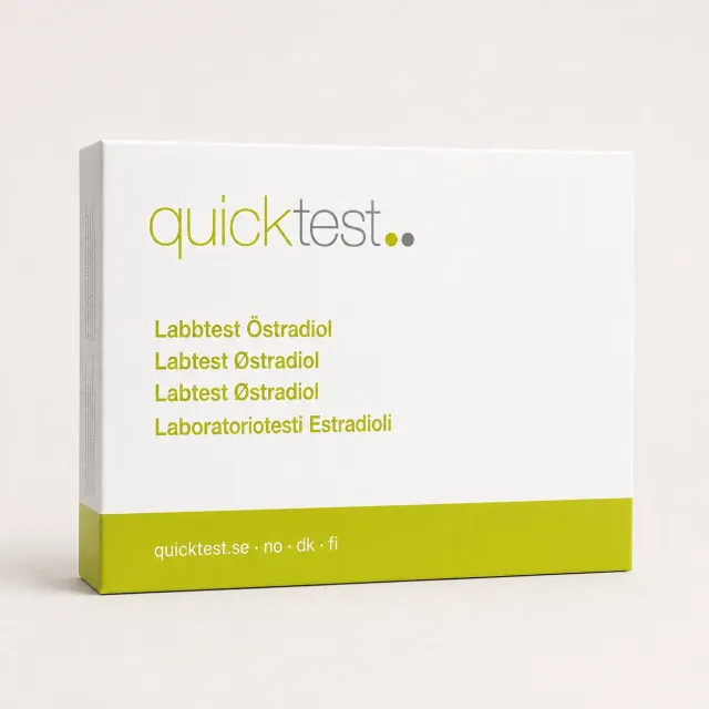 Quicktest Östradiol E2 labbtest hemma hormon