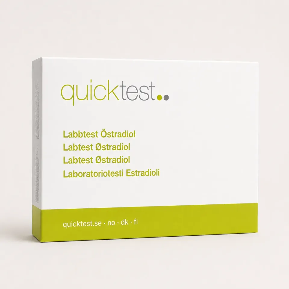 Quicktest Östradiol E2 labbtest hemma hormon