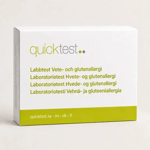 Quicktest Vete- & glutenallergi labbtest hemma