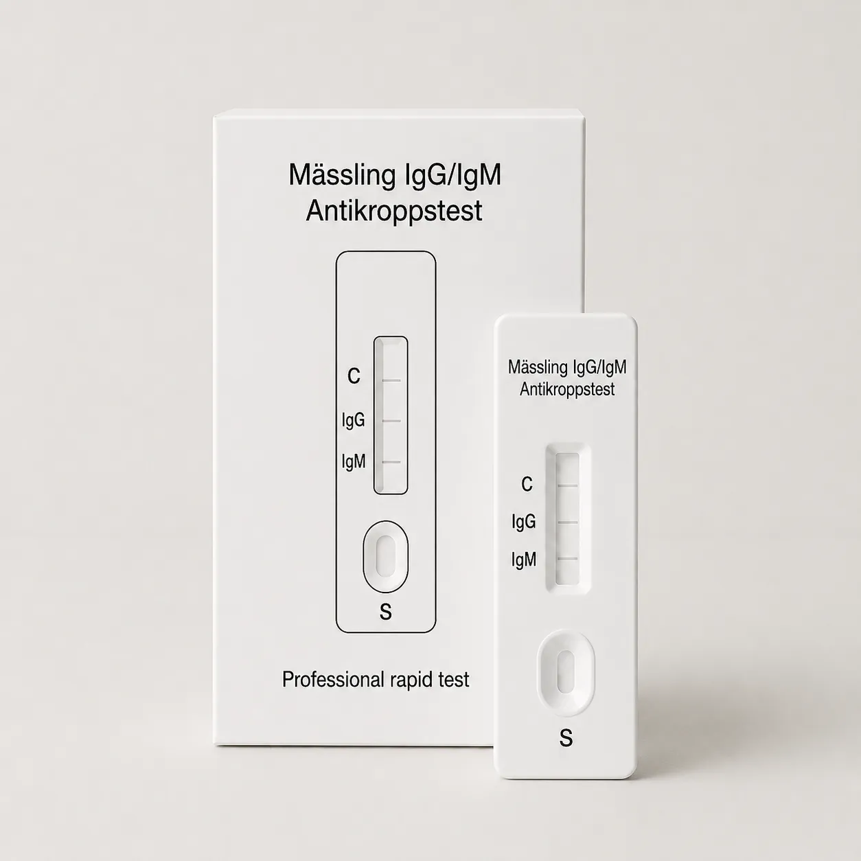 Quicktest Mässling IgG/IgM snabbtest professionellt bruk