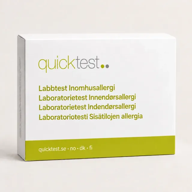 Quicktest Inomhusallergi Labbtest hemma IgE kvalster
