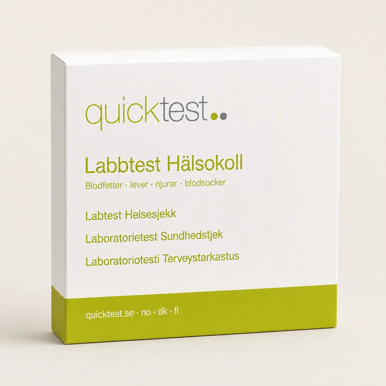 Quicktest Hälsokoll labbtest blodfetter lever njure