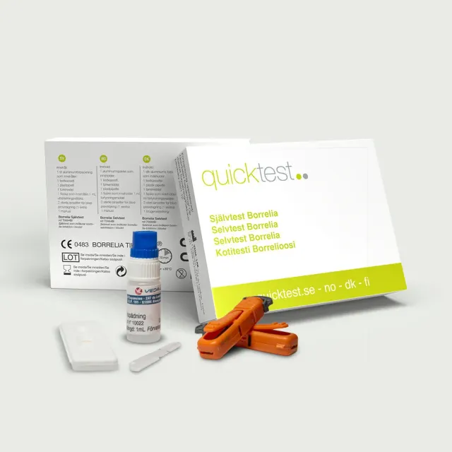 Quicktest Borreliatest självtest IgM – efter fästingbett