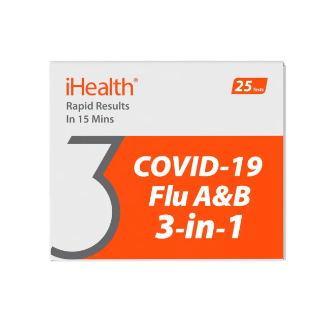 iHealth COVID-19/Flu A&B Rapid Test Pro snabbtest 25 tester