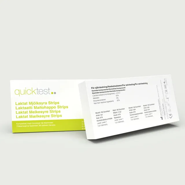 Quicktest X6 laktatstrips för laktatmätning