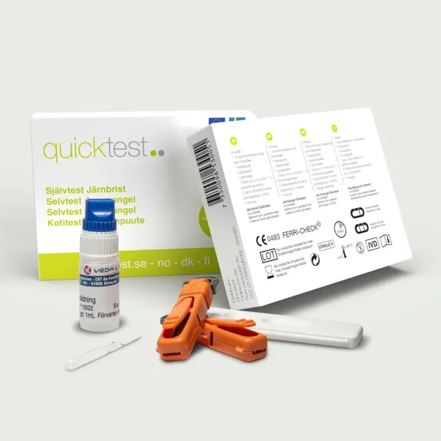 Quicktest järnbristtest självtest för ferritin