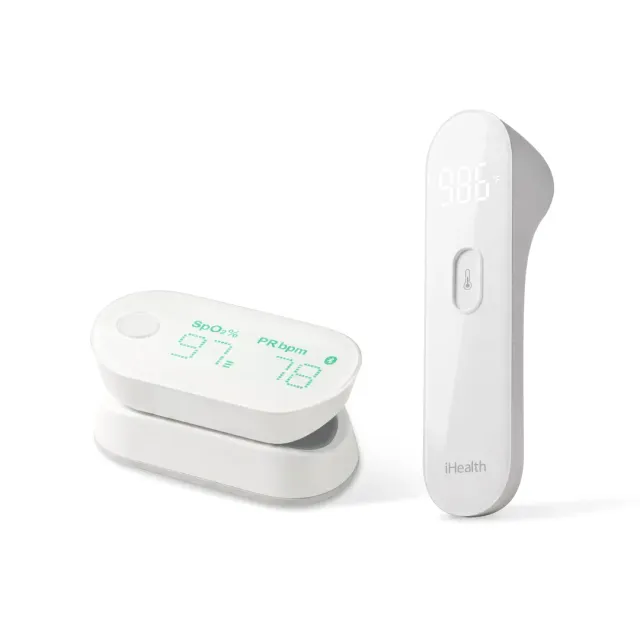 iHealth PT3 beröringsfri febertermometer + pulsoximeter