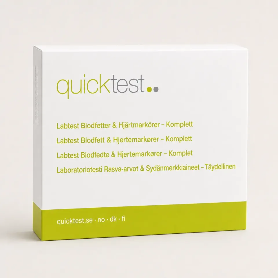 Quicktest Hjärt- kärl Stor labbtest hemmaprov 11 värden