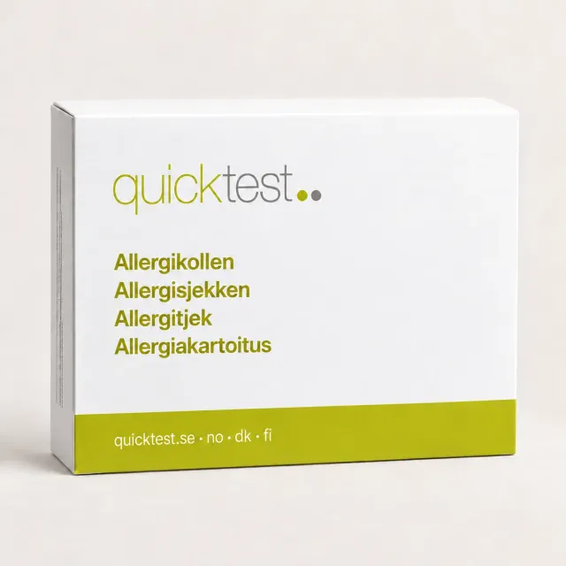 Quicktest Allergitest Plus labbtest hemma 8 allergener