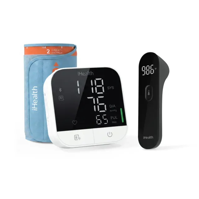 iHealth Track Pro blodtrycksmätare och PT3 beröringsfri termometer