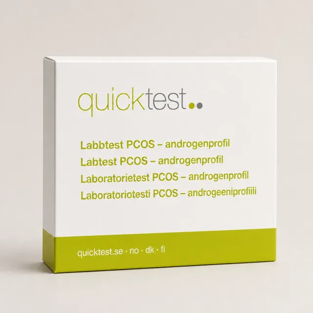 Quicktest PCOS Androgenprofil labbtest 6 hormoner hemmaprov