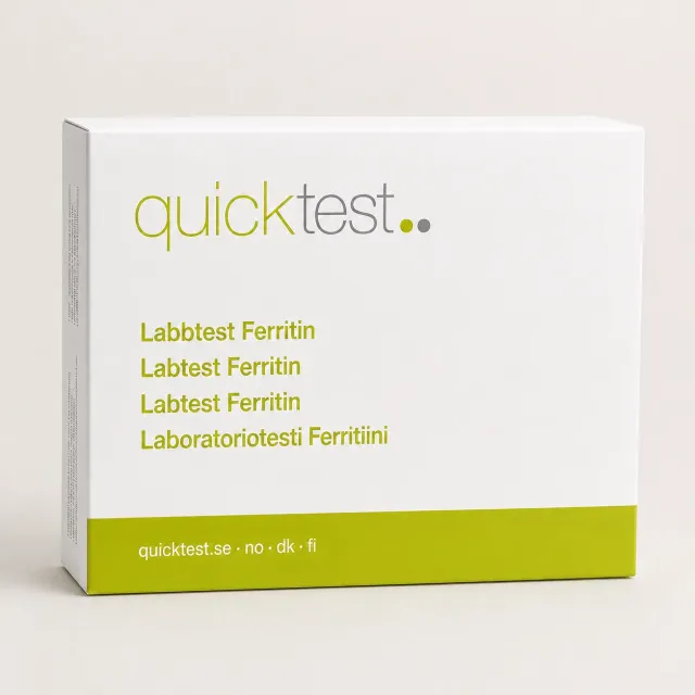 Quicktest Ferritin labbtest hemma järndepå