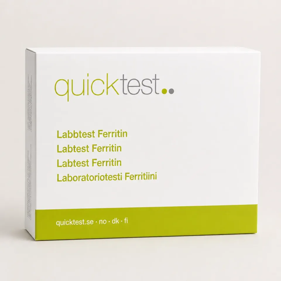 Quicktest Ferritin labbtest hemma järndepå