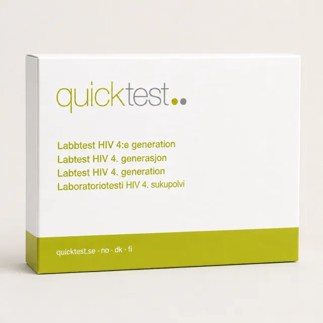 Quicktest HIV 4:e generationen labbtest hemma