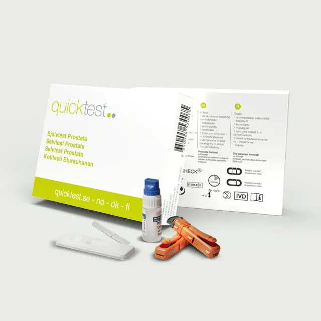 Quicktest Prostatatest självtest PSA – svar på 5 minuter