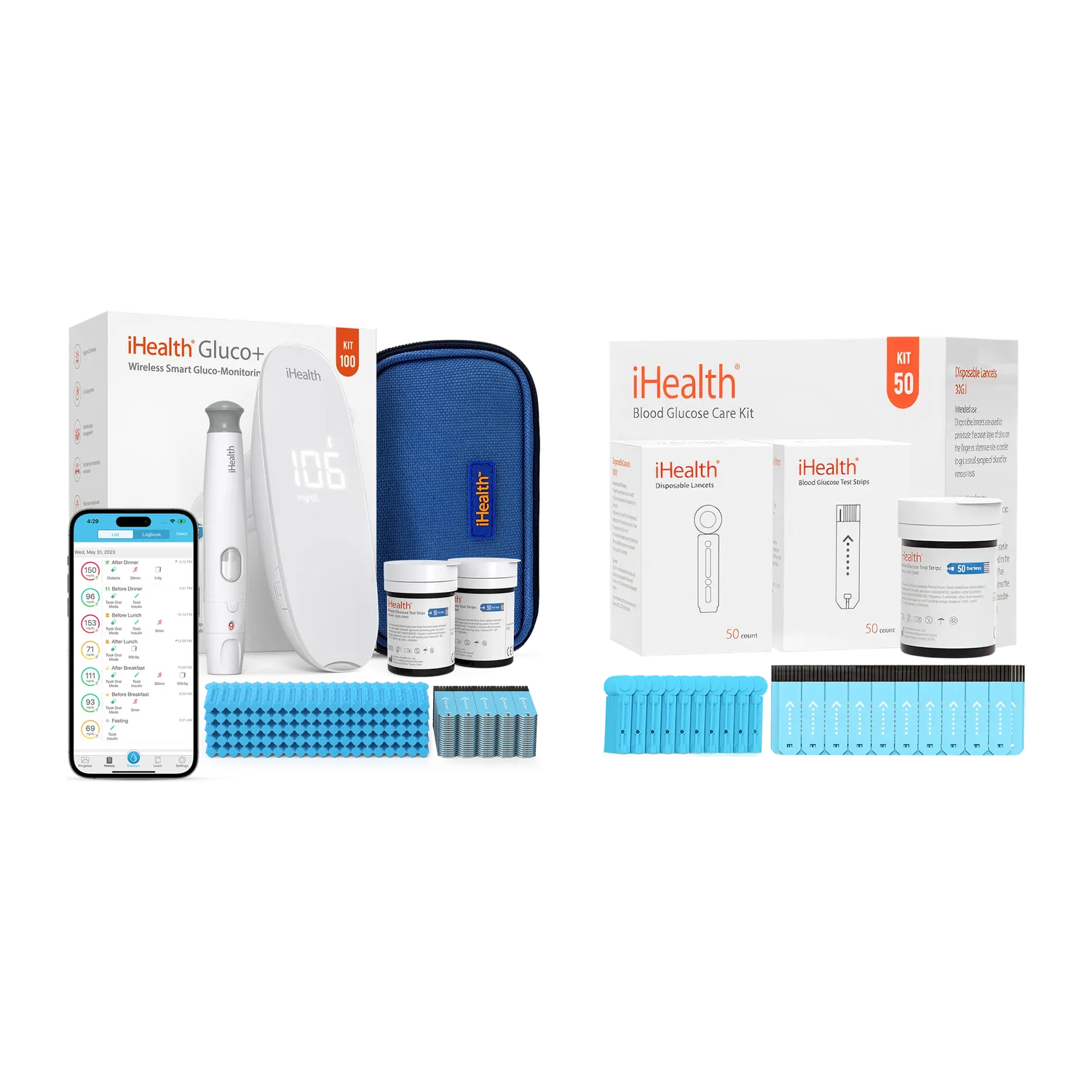 iHealth Gluco+ blodsockermätare trådlös