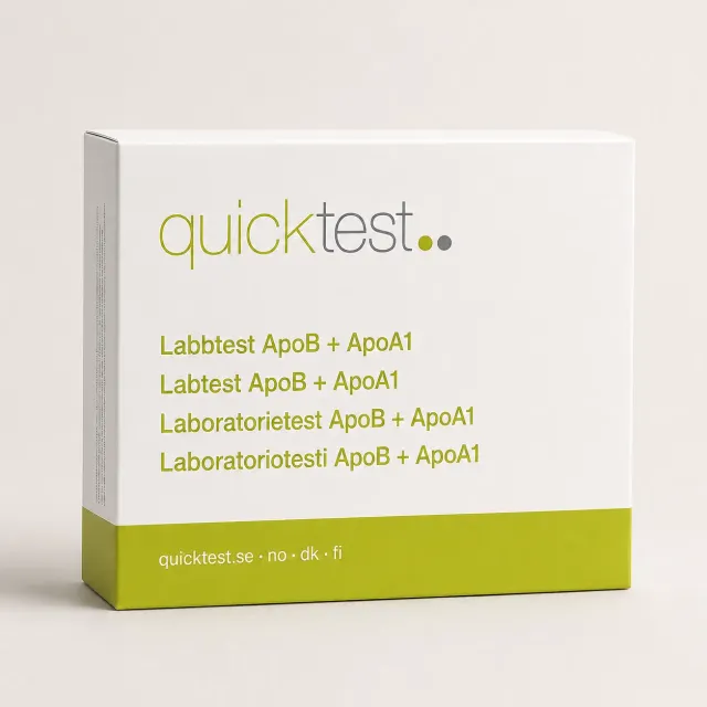 Quicktest ApoB ApoA1 kvot kolesteroltest hemma