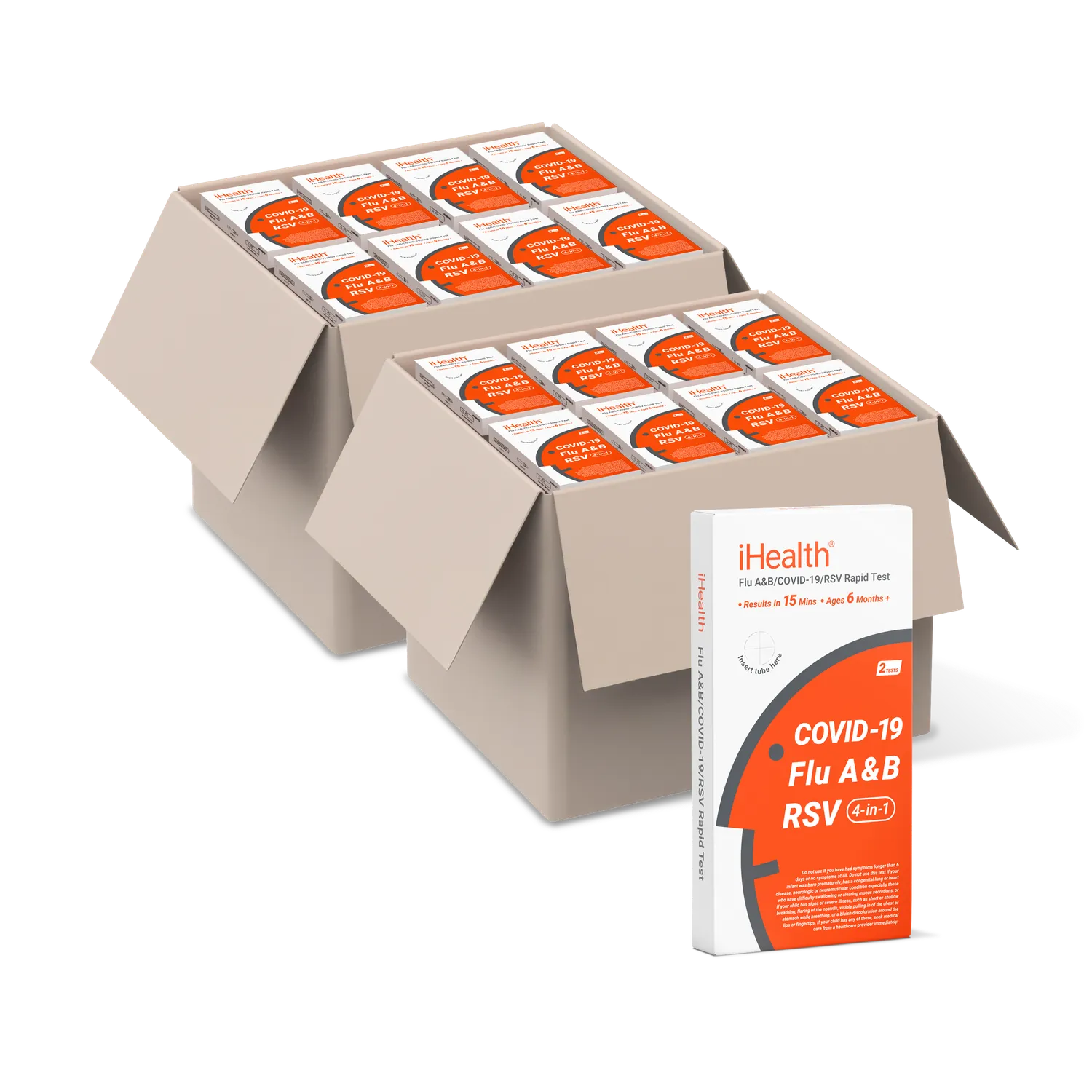 iHealth RSV/COVID-19/Flu A&B 4-i-1 snabbtest nässvabb