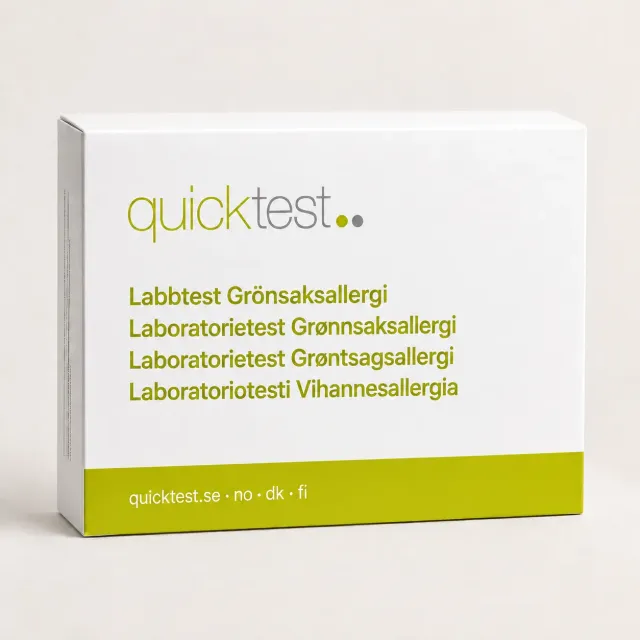 Quicktest Grönsaksallergi Labbtest kapillärblod hemma