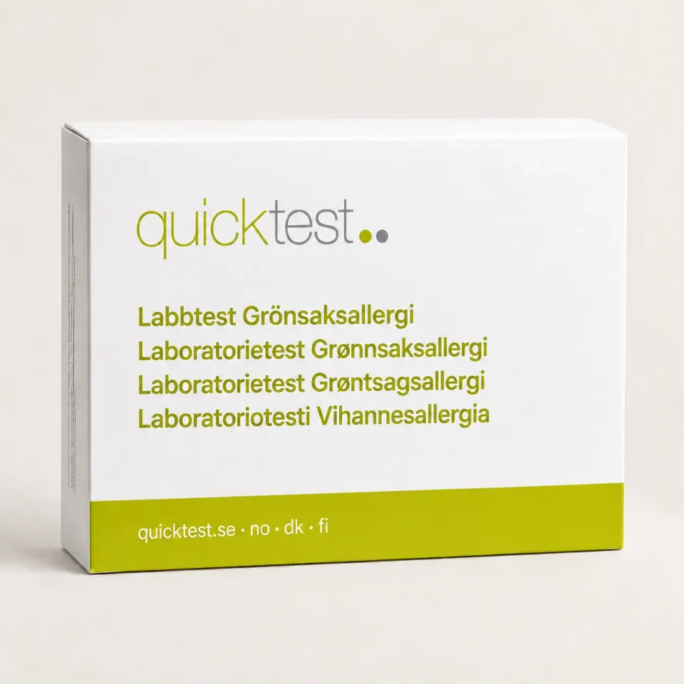 Quicktest Grönsaksallergi Labbtest kapillärblod hemma