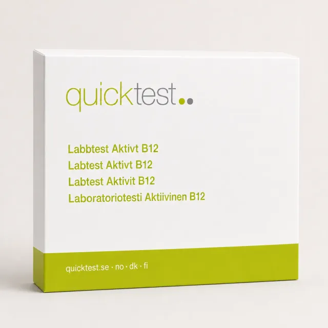 Quicktest Aktivt B12 labbtest hemma