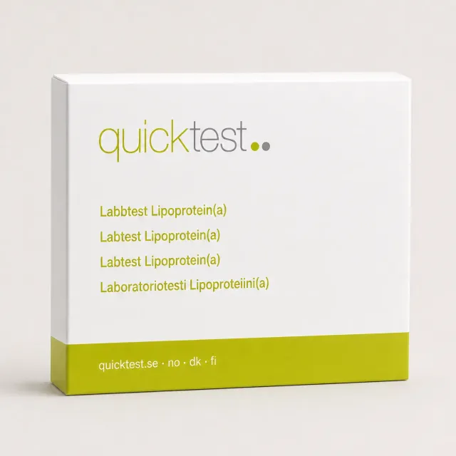 Quicktest Lp(a) labbtest provtagning hemma hjärt-kärlrisk