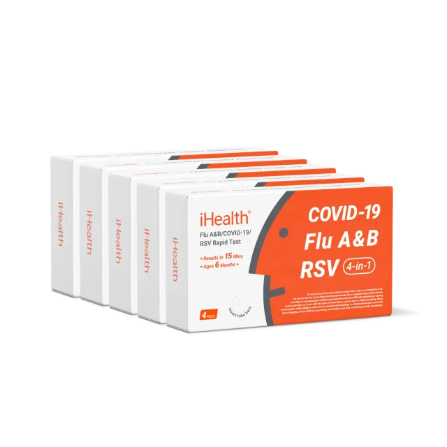 iHealth RSV/COVID-19/Flu A&B 4-i-1 snabbtest nässvabb