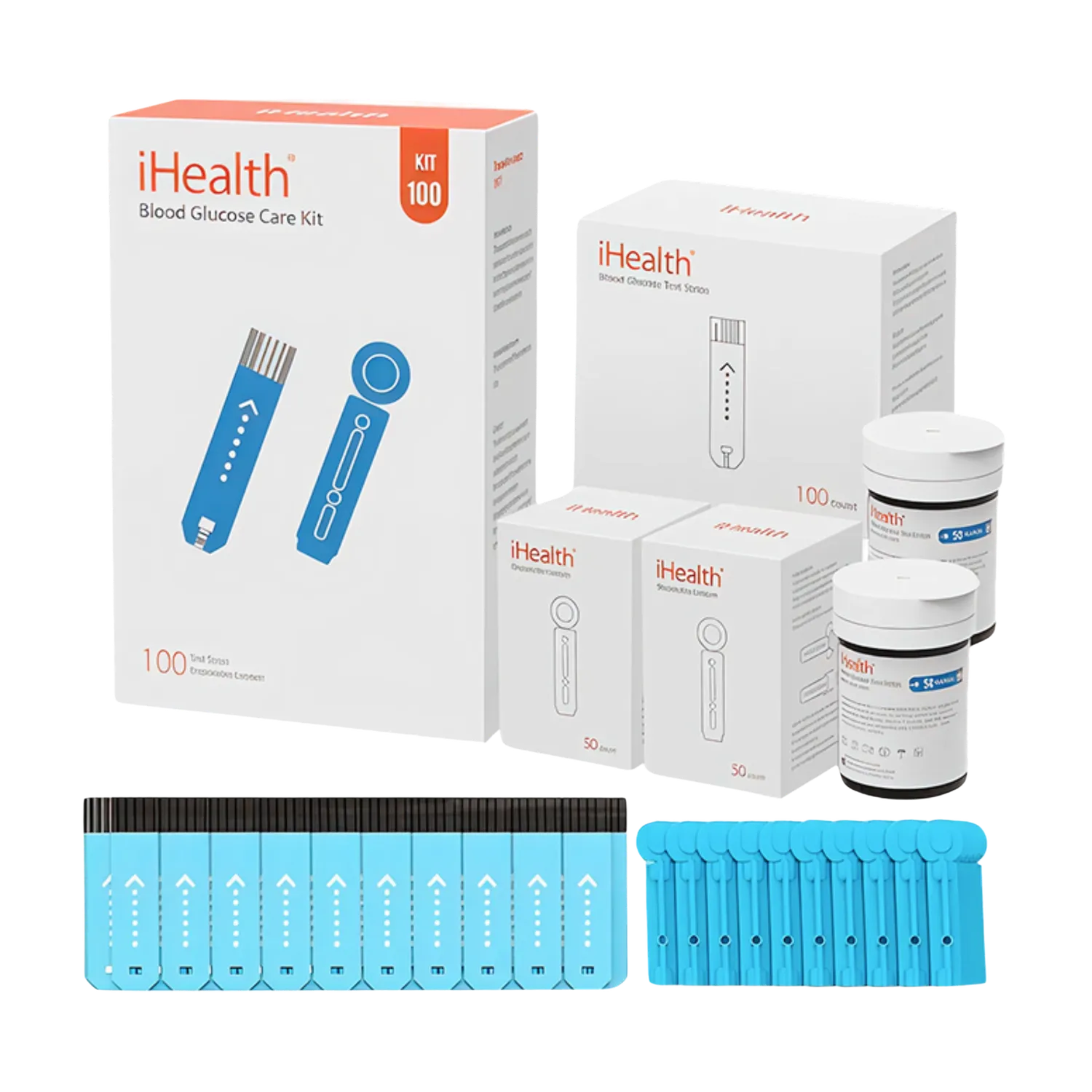 iHealth Blood Glucose Test Strips Kit blodsockerteststickor