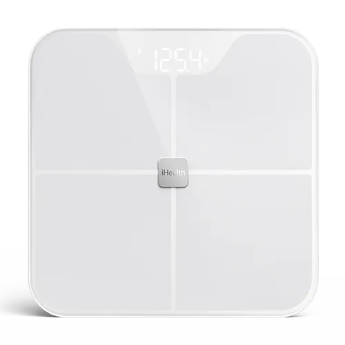 iHealth Nexus trådlös kroppsvåg vit analys