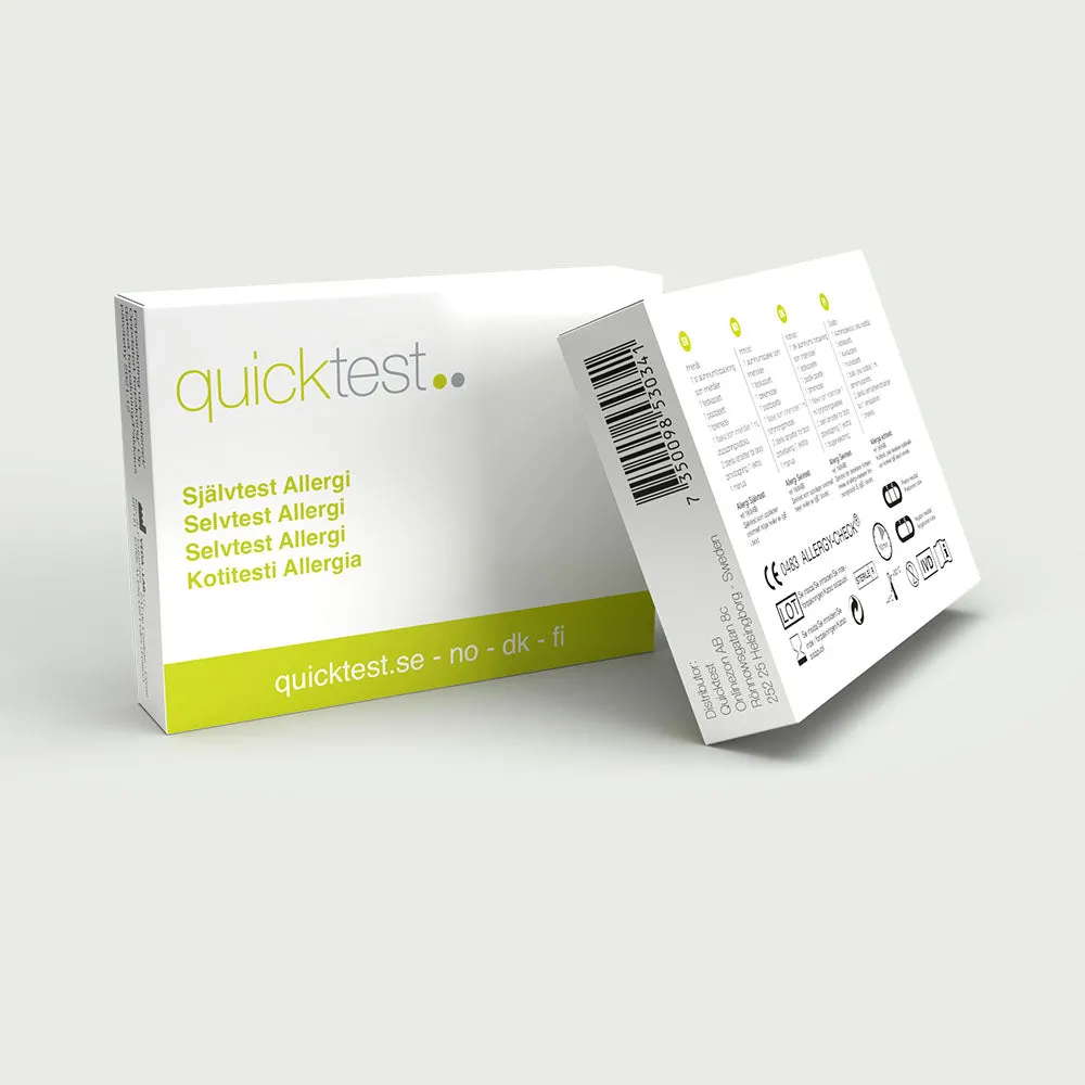 Quicktest Allergitest självtest blodprov hemma