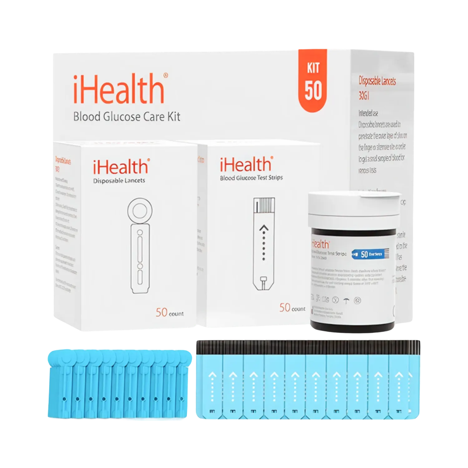 iHealth Blood Glucose Test Strips Kit blodsockerteststickor