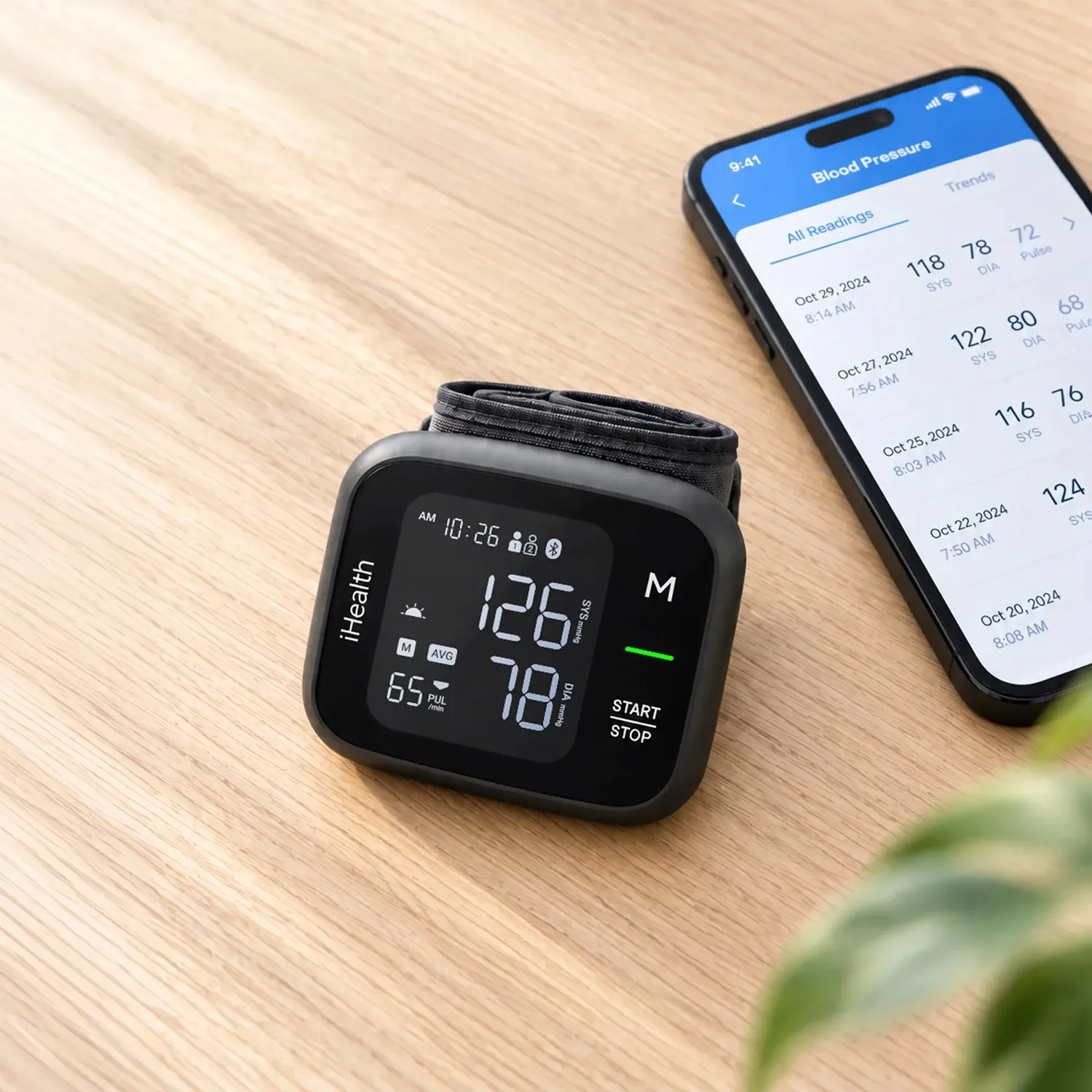 iHealth Pulse handledsbaserad blodtrycksmätare