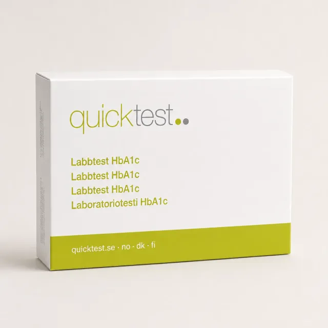 Quicktest HbA1c långtidsblodsocker labbtest hemma