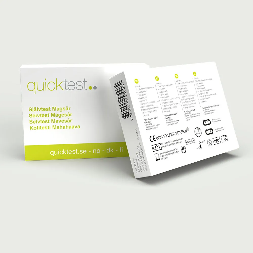 Quicktest Magsårstest – självtest för H. pylori