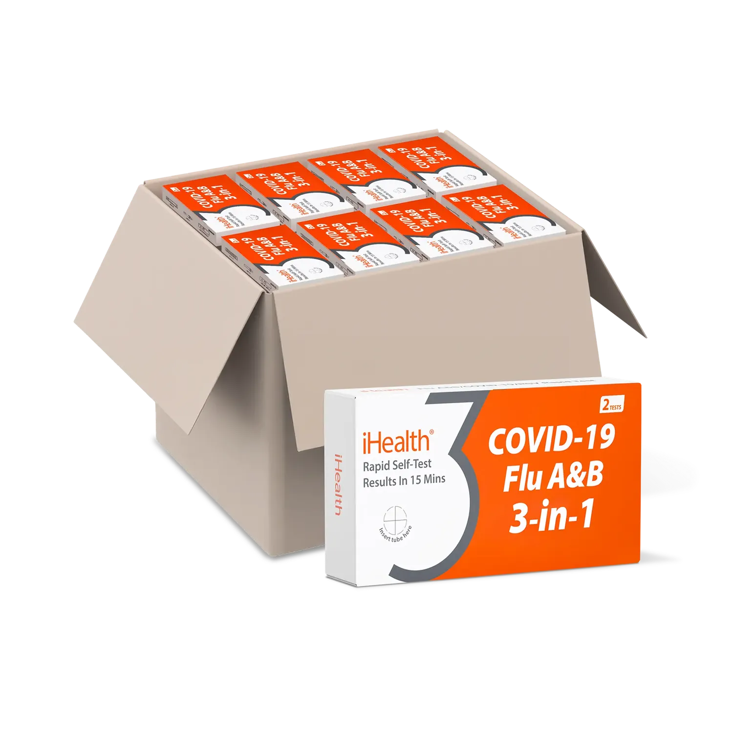 iHealth Flu A&B/COVID-19 3-in-1 snabbtest