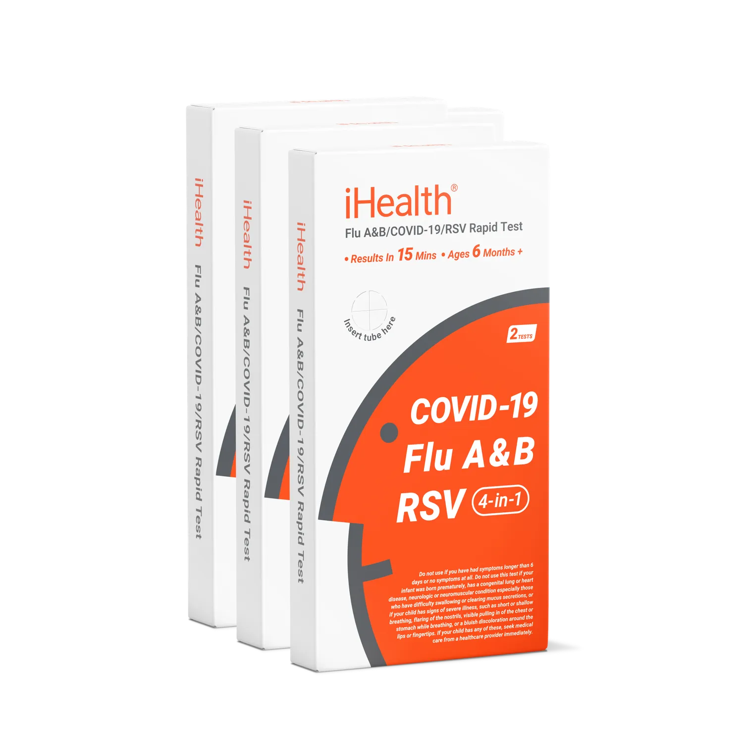 iHealth RSV/COVID-19/Flu A&B 4-i-1 snabbtest nässvabb
