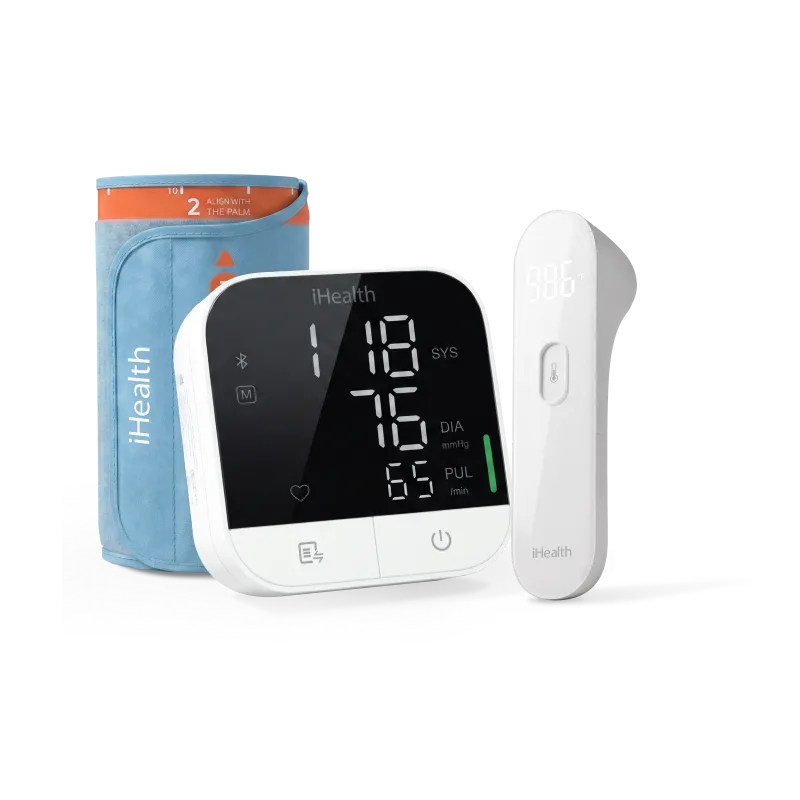 iHealth Track Pro blodtrycksmätare och PT3 beröringsfri termometer