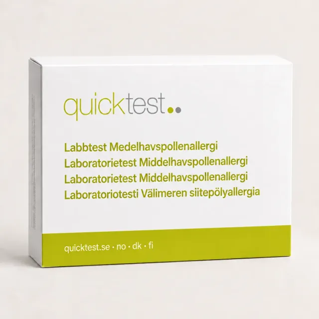 Quicktest Medelhavspollenallergi Labbtest blodprov hemma