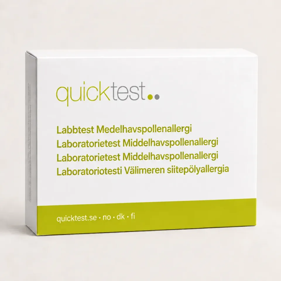 Quicktest Medelhavspollenallergi Labbtest blodprov hemma