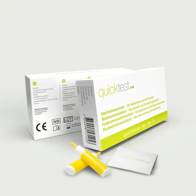 Quicktest Matintoleranstest blodprov 140 ämnen – IgG-analys