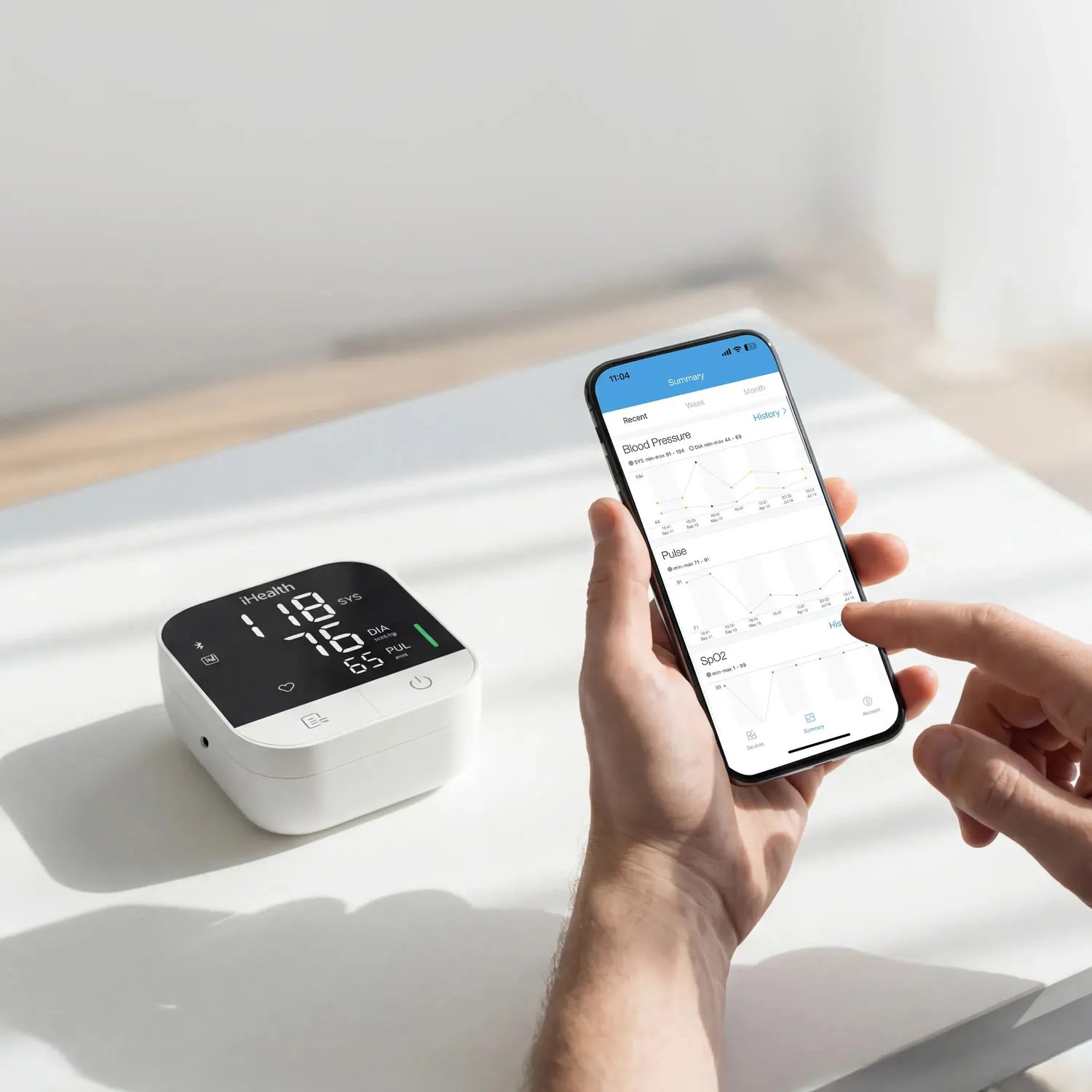 iHealth Track Pro trådlös blodtrycksmätare