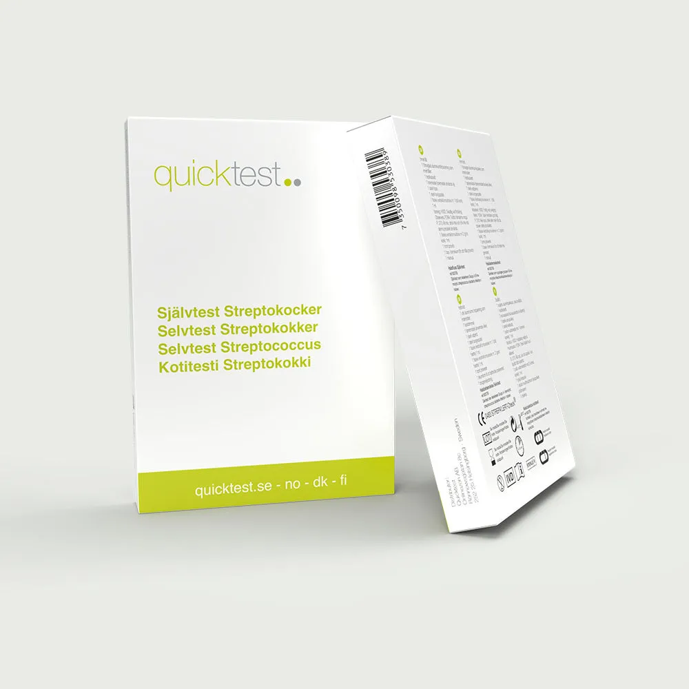 Quicktest Infektionskollen självtest CRP och halsfluss