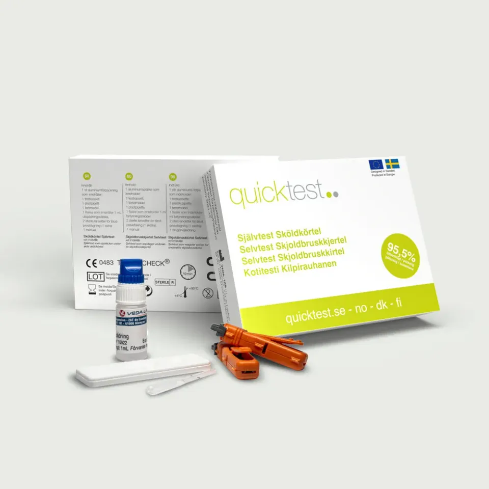 Quicktest Sköldkörteltest självtest TSH – svar på minuter