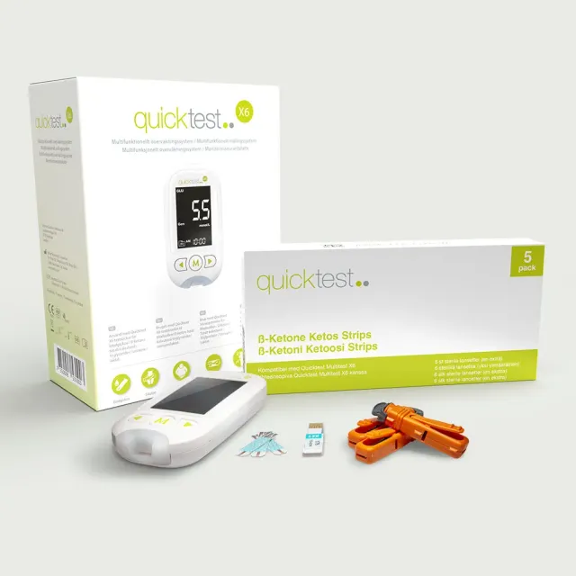 Quicktest X6 ketostest 5-pack hemma