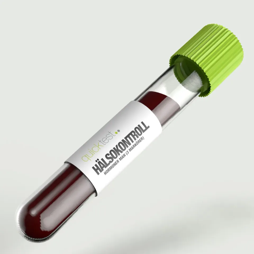 Quicktest Hormoner Man hälsokontroll labbtest