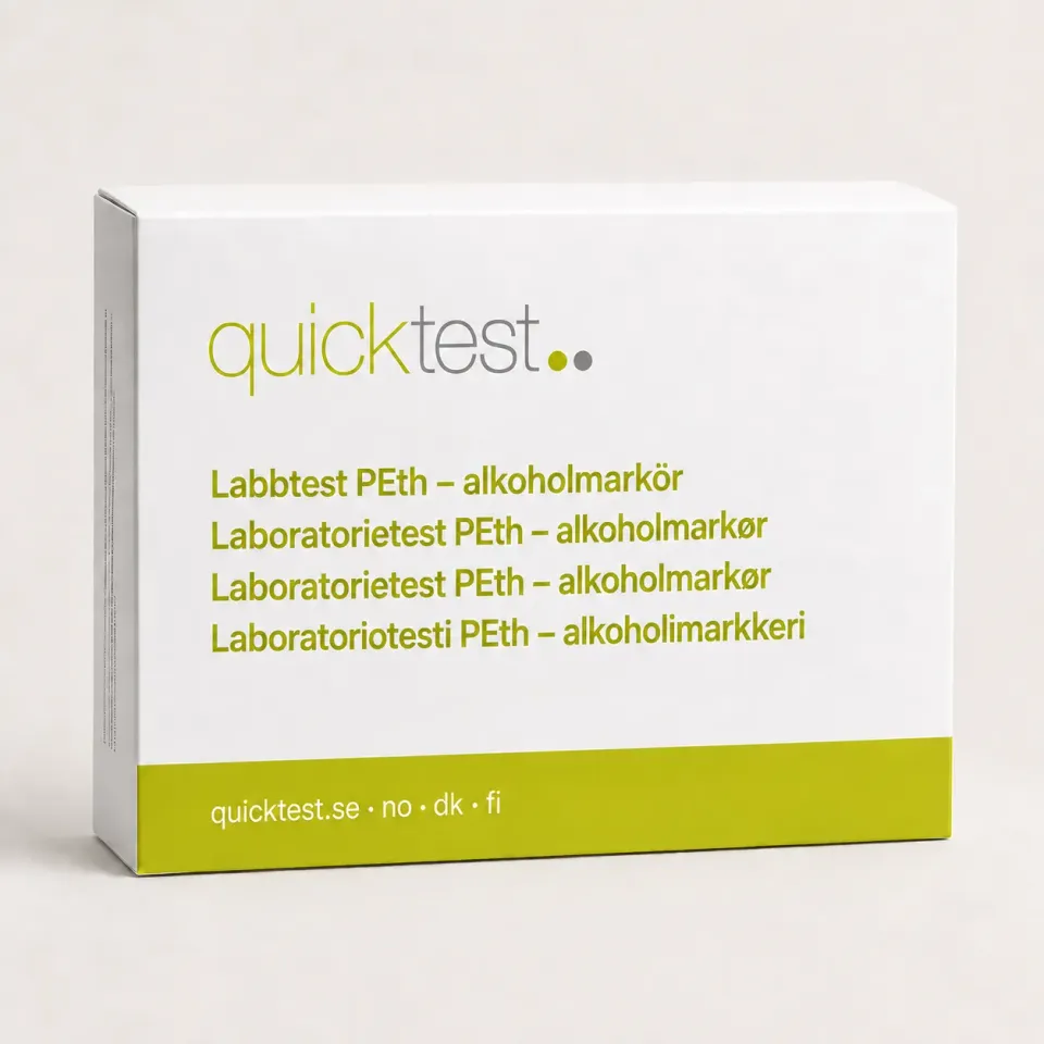 Quicktest PEth labbtest provtagning hemma alkoholmarkör