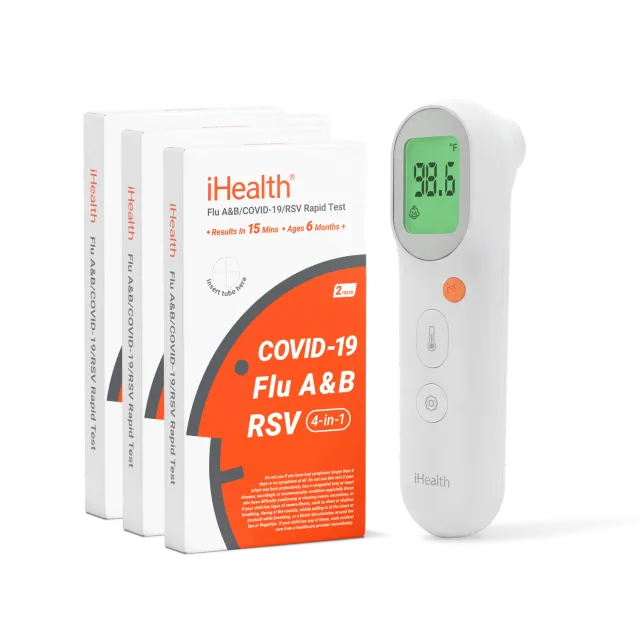 iHealth 4-in-1 (6 Tests) och PT9S beröringsfri termometerpaket