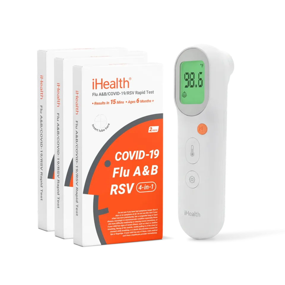 iHealth 4-in-1 (6 Tests) och PT9S beröringsfri termometerpaket