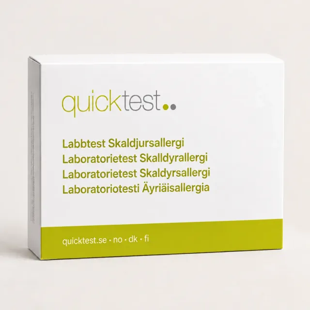 Quicktest Skaldjursallergi labbtest kapillärblod hemma