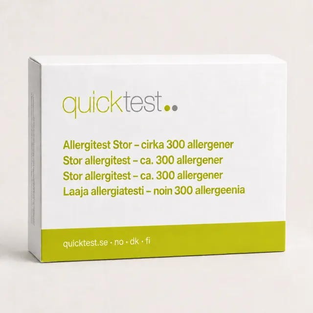 Quicktest Allergi Stor allergitest cirka 300 allergener hemma